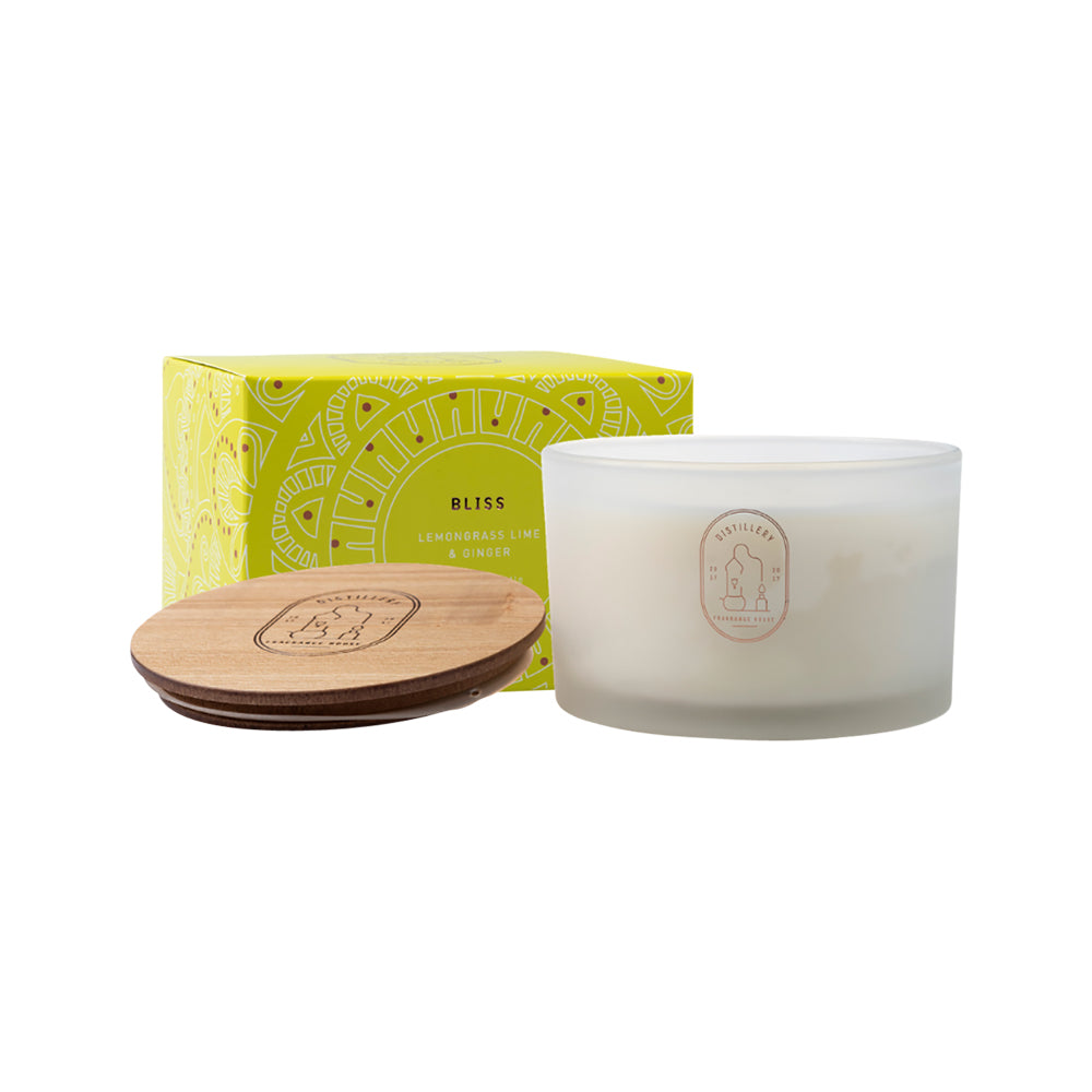 Distillery Fragrance House Triple Wick Soy Candle - Lemongrass, Lime & Ginger 450G - Halfpenny Discount Pharmacy