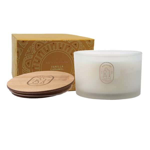 Distillery Fragrance House Triple Wick Soy Candle - Vanilla Caramel 450G - Halfpenny Discount Pharmacy